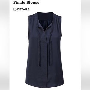 CAbi Dark Blue Sleeveless Top